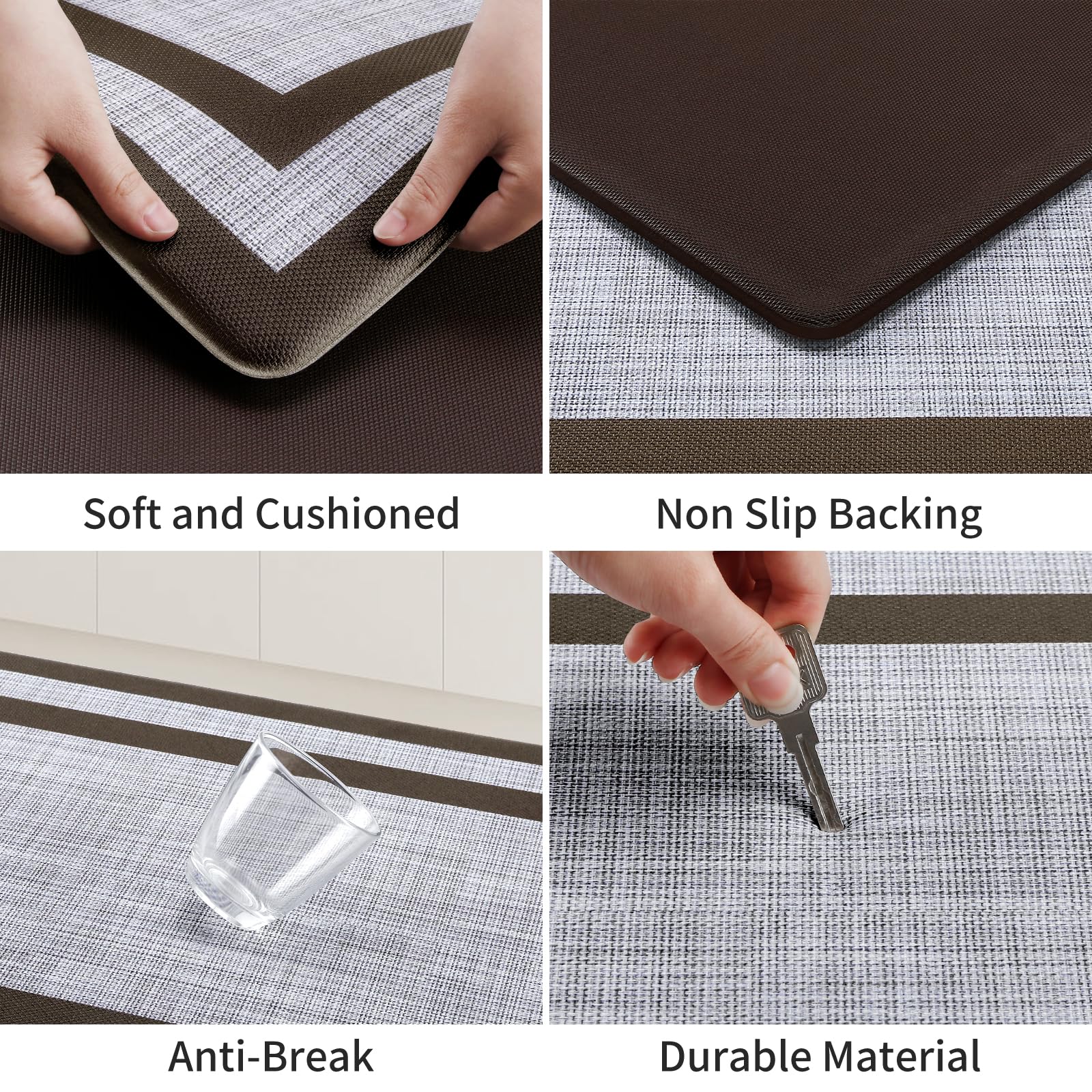 Mattitude kitchen mats compact-storage feature makes swapping between rooms easy.