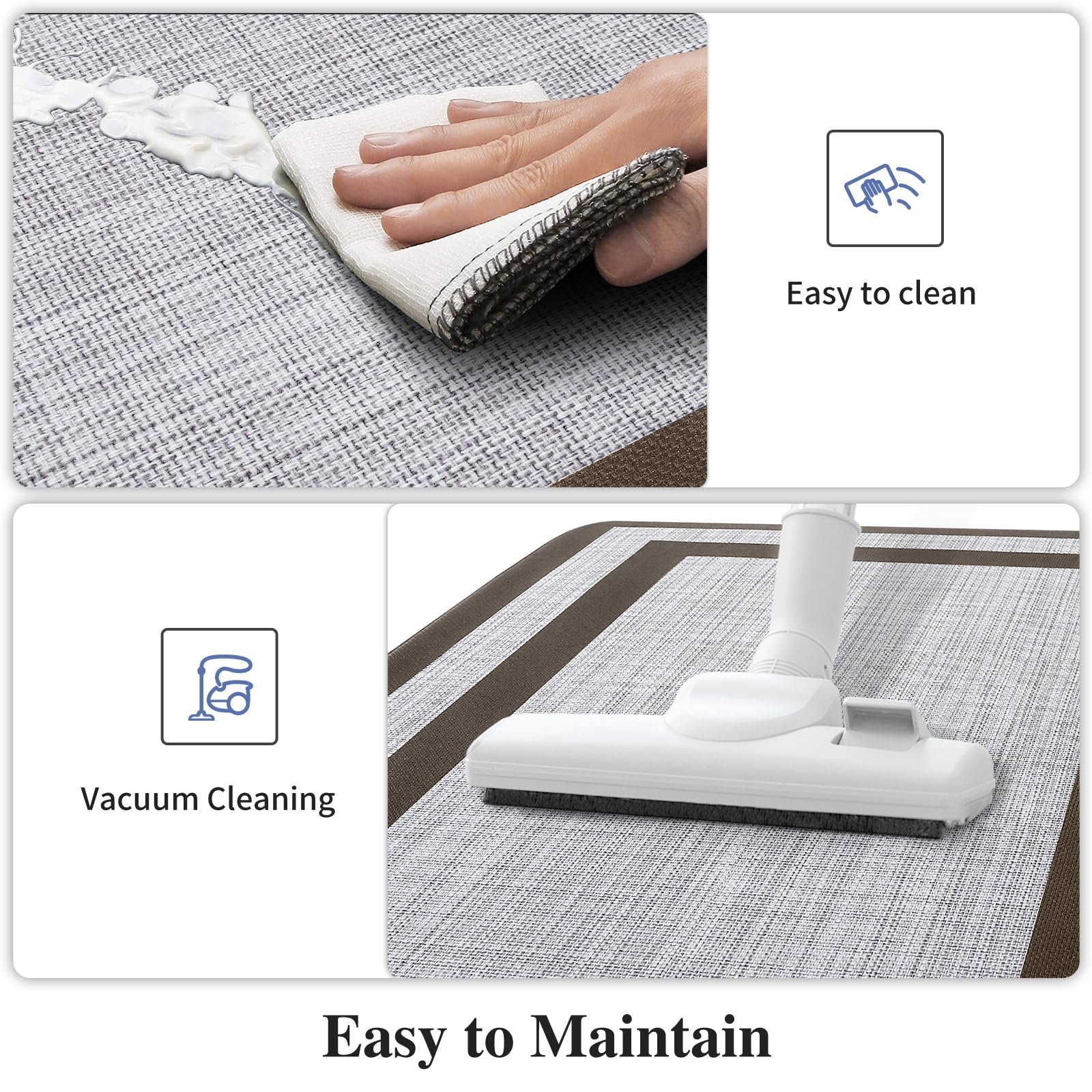 Mattitude kitchen mats kitchen-sink-area design protects floors during cleanup.