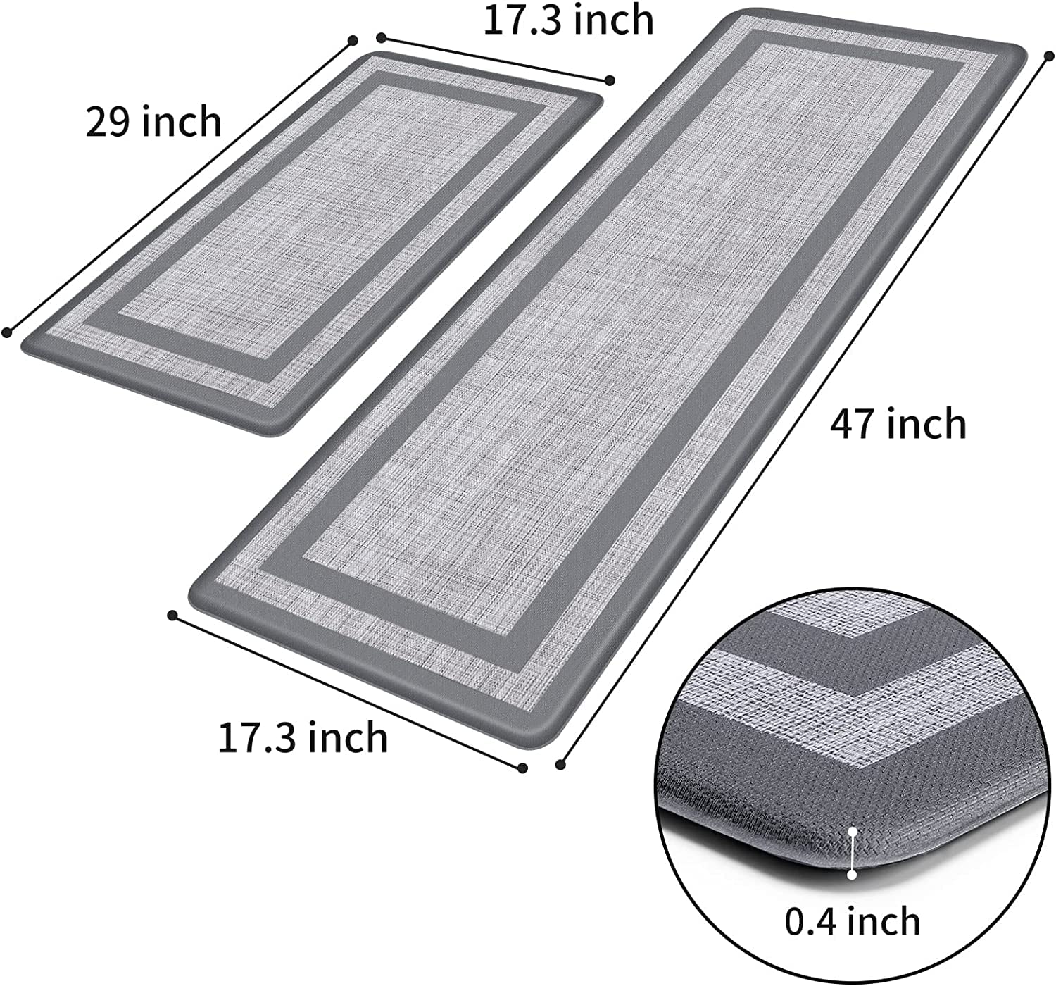 Mattitude mats with non slip backing stay securely in place during prep work