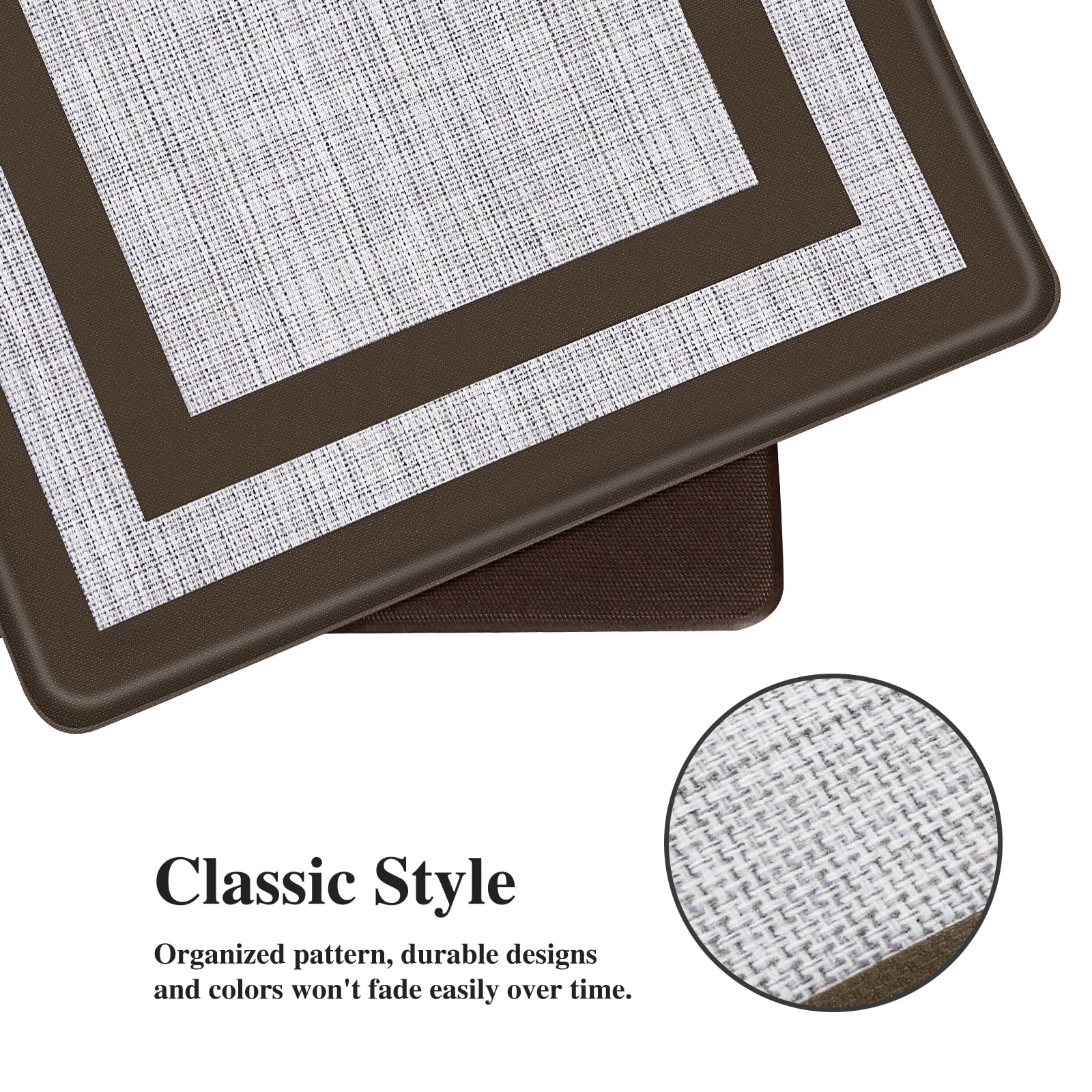 Mattitude kitchen mats non-slip-back keep rug in place on wet floors.