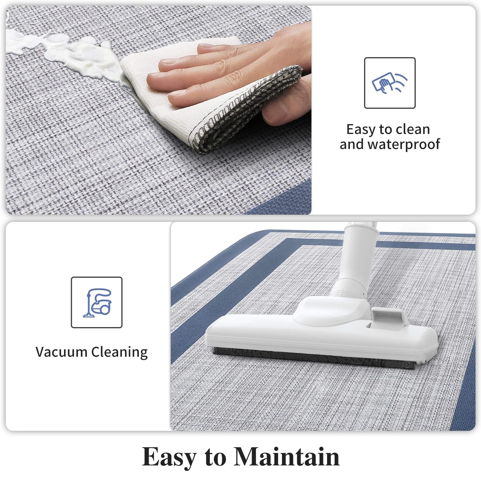 Ideal for the sink area and high-traffic prep zones.