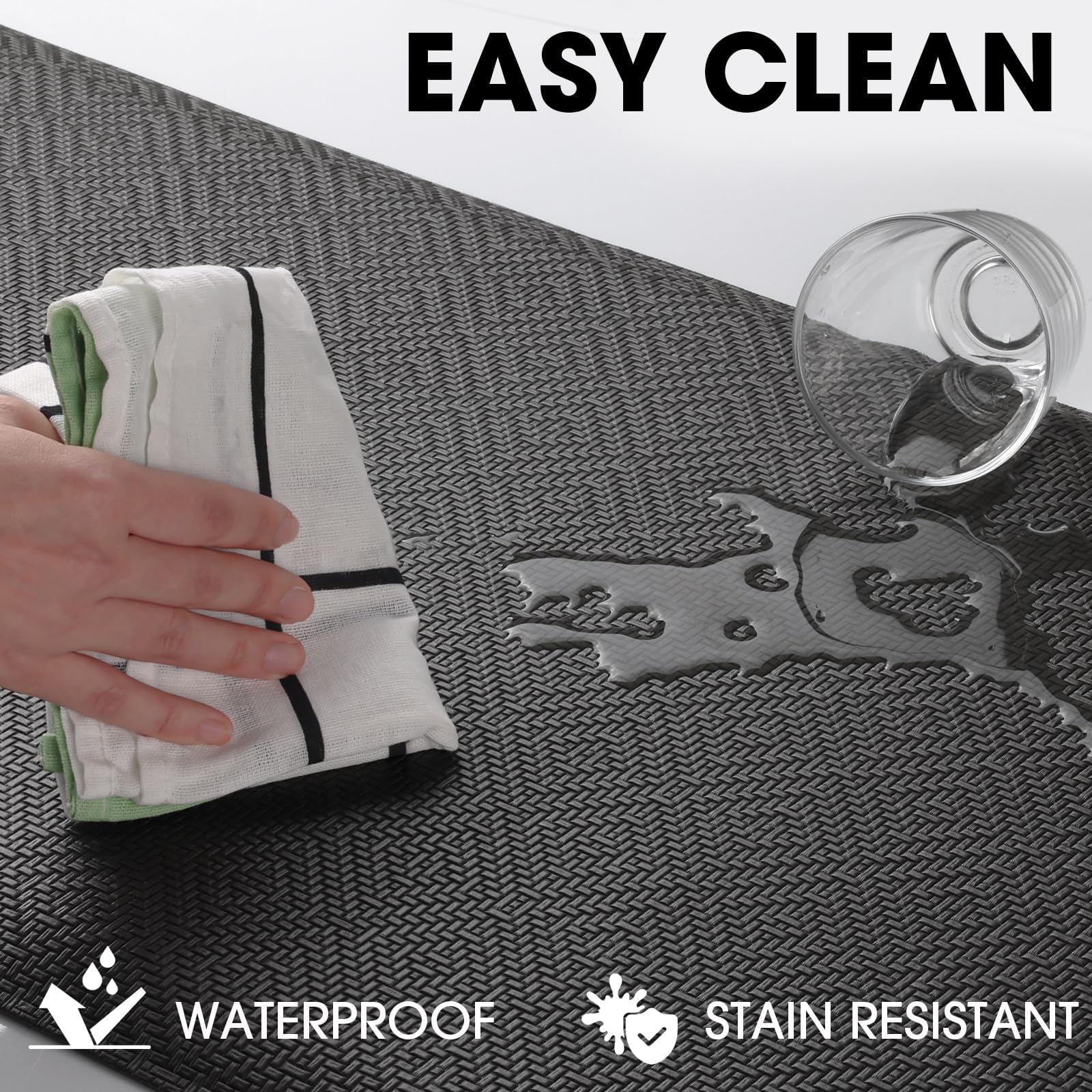 Mattitude stand desk mat provides ergonomic support during work