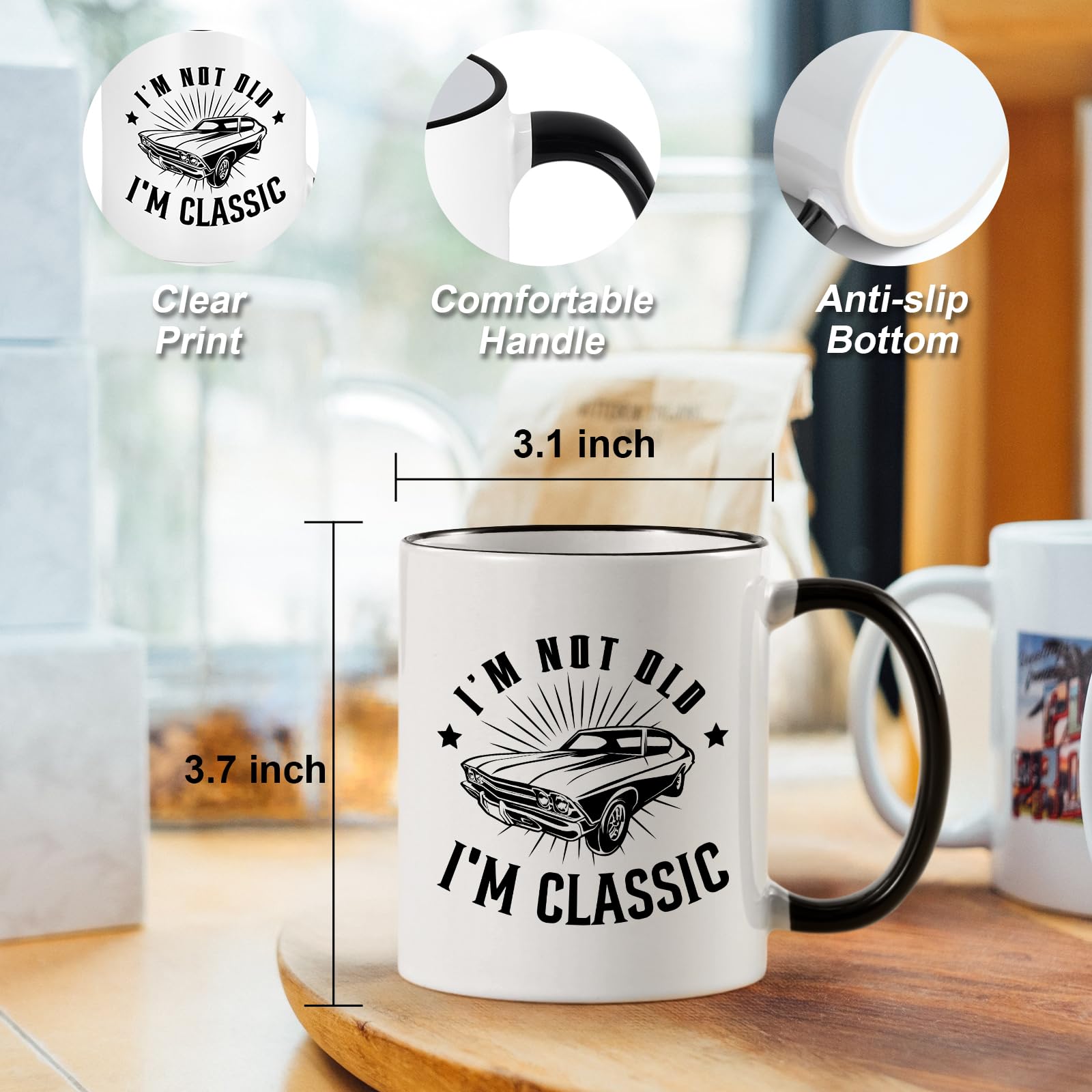 Maustic dishwasher-safe mug simplifies cleanup after busy mornings.