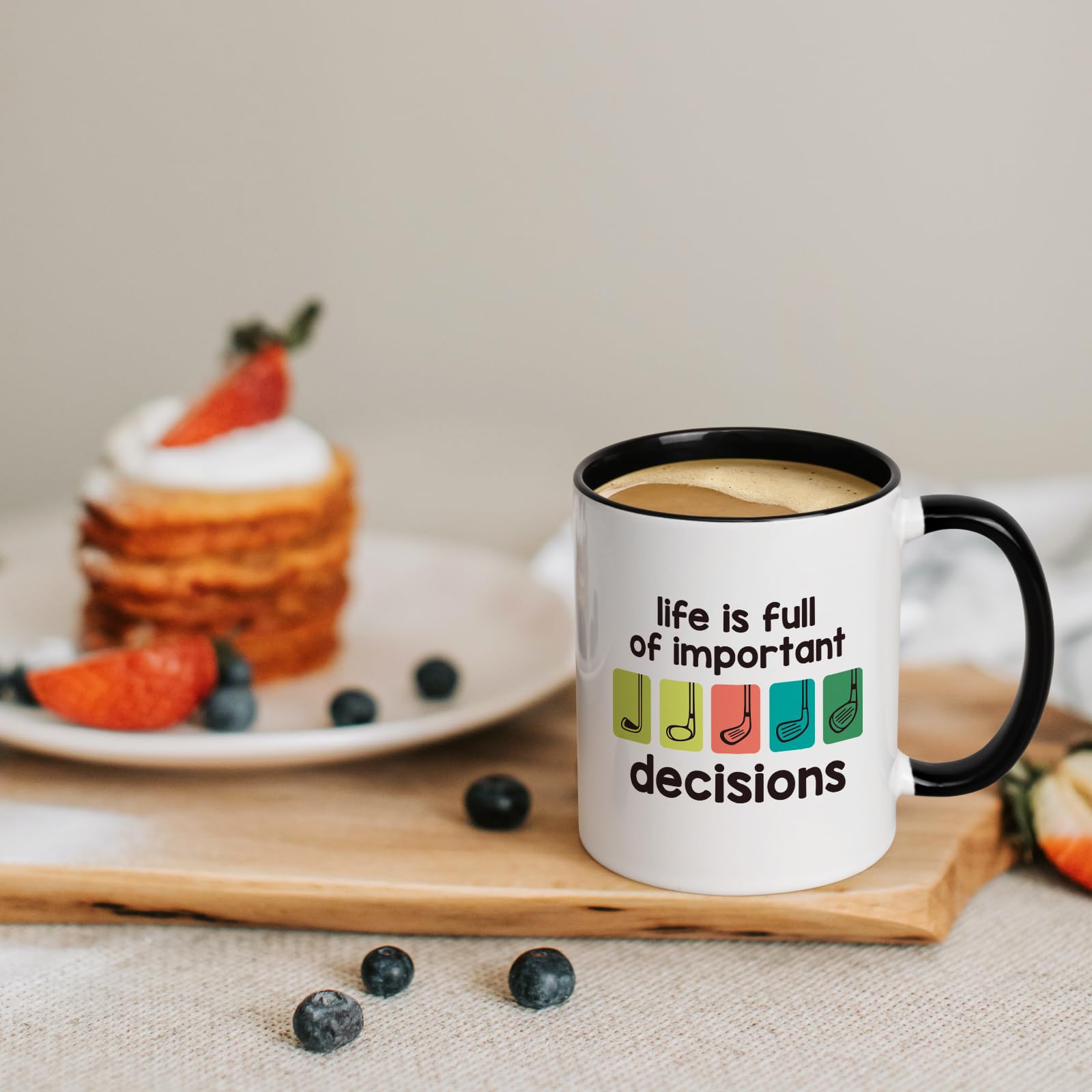 Maustic Father's Day golf mug, designed for a comfortable grip and smooth rim