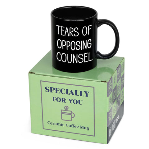 Maustic Lawyer Gifts mug on a tidy desk setup for study or work.