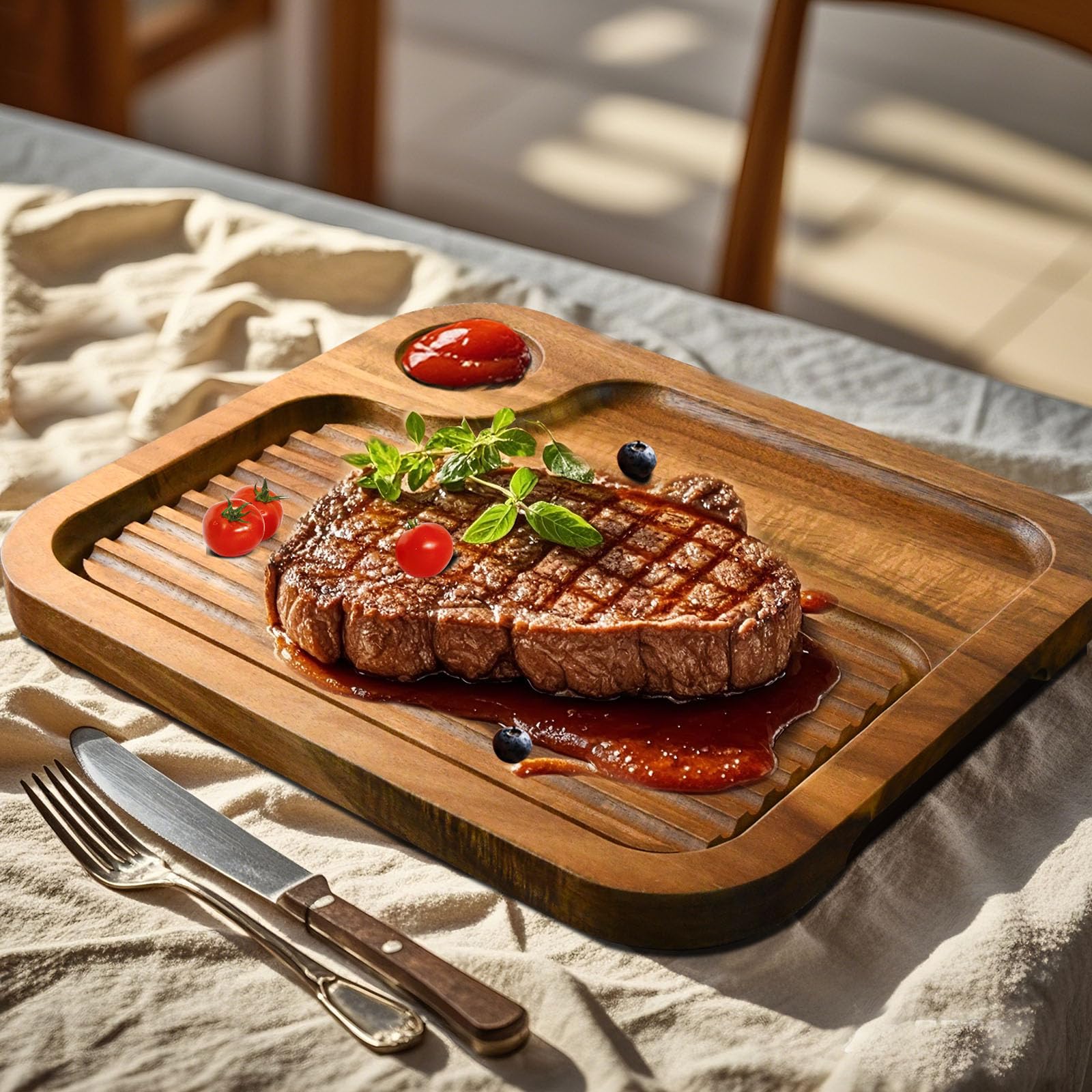 MAVOTER serving board versatile as cutting board and charcuterie tray