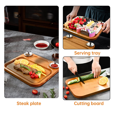 MAVOTER durable, odorless wood resists warping for long-lasting serving