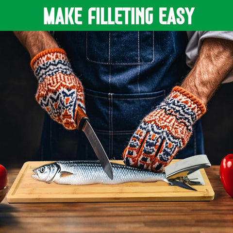 MAVOTER fish fillet knife included for clean cuts