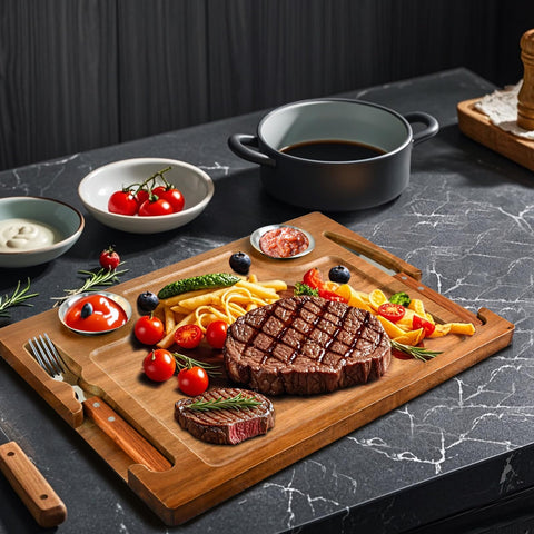 MAVOTER home entertaining display blends rustic charm and utility.