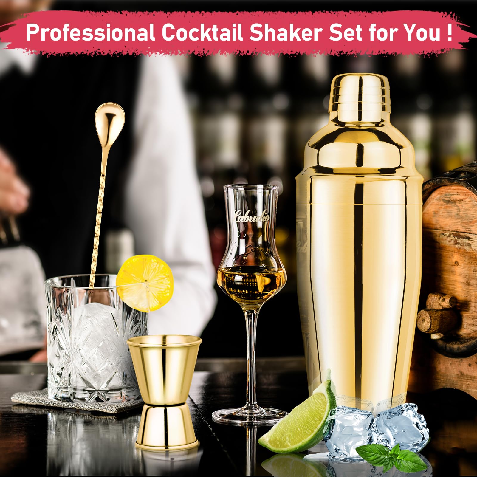 Mawisek professional-looking toolkit elevates any home bartending session.