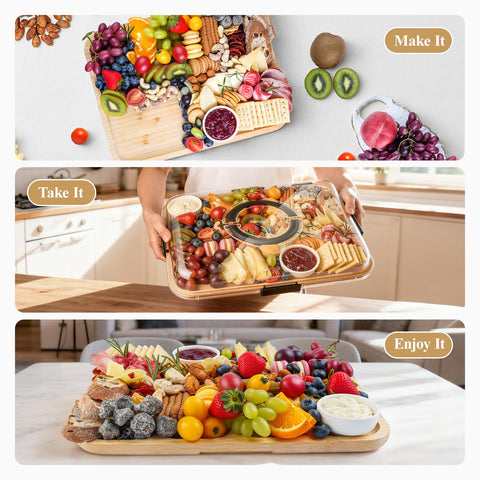 Included utensils with Maxboro board for prep and presentation