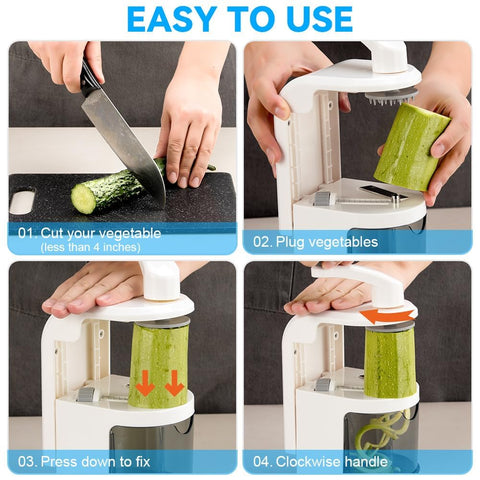 Maxceysen spiralizer safe operation minimizes finger contact during blade selection