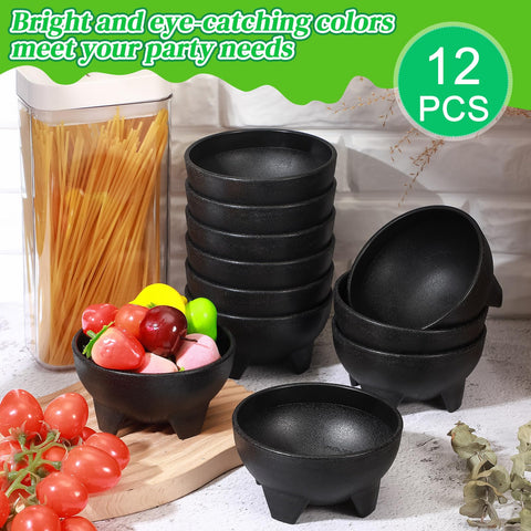 Maxcheck chip and dip bowls in black elevate festive tables.