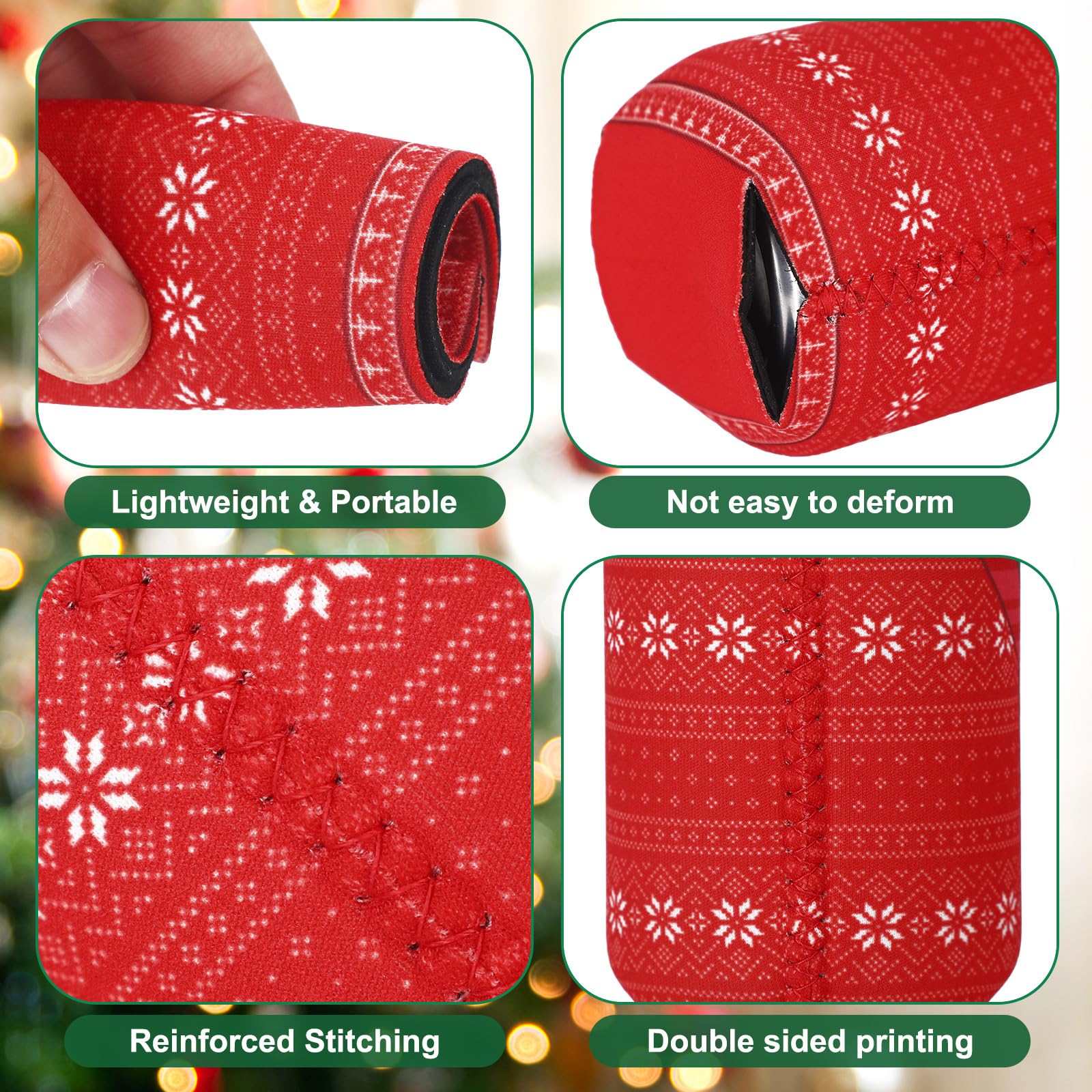 Maxcheck Christmas sweater sleeve design 3 features a snowflake motif for winter events.