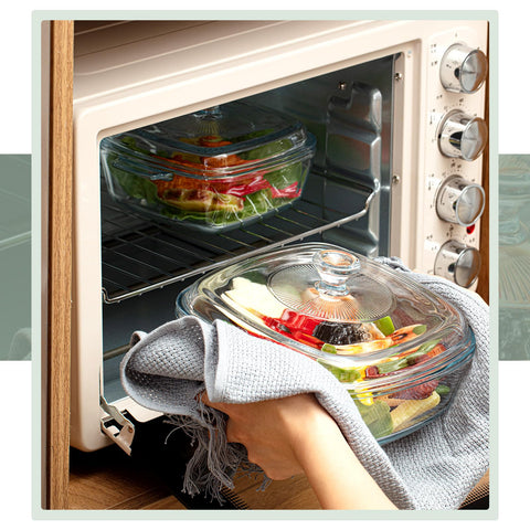 Maxcheck tempered glass distributes heat evenly for consistent cooking.