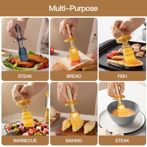 MAXCOOK versatile brush works well on meats and vegetables.