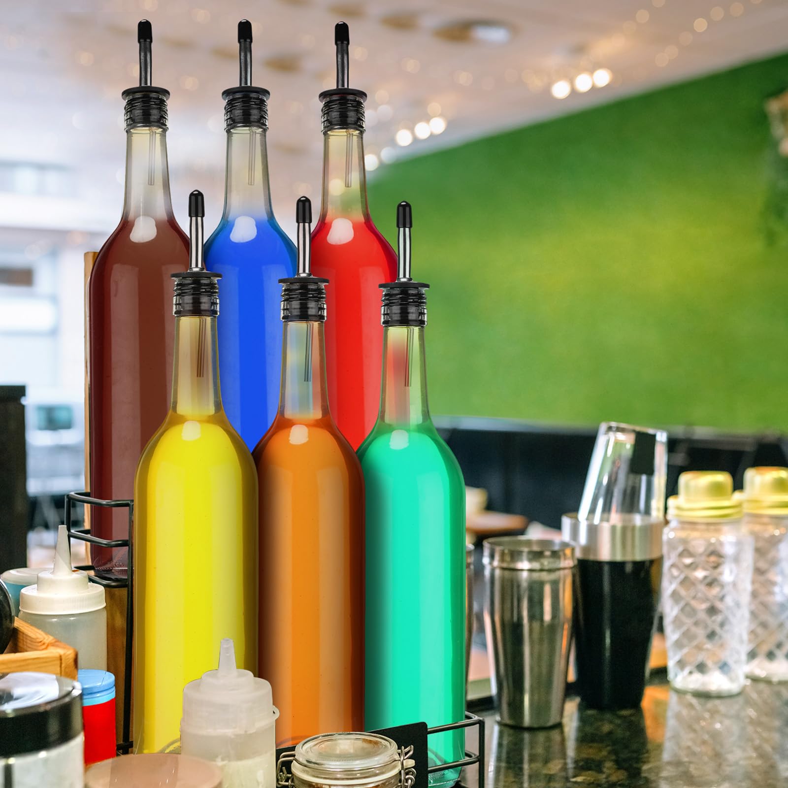 Maxdot 750ml glass bottle set for liquor and juice storage