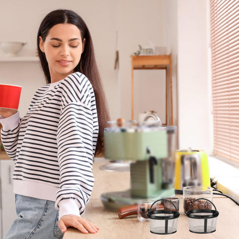 Maxdot eco-friendly coffee filter reduces waste compared to disposable options.