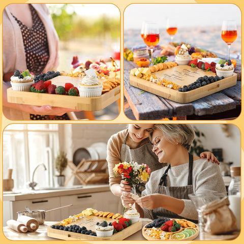 Maxdot charcuterie-board gift packaging-ready, ideal for meaningful Christian occasions.