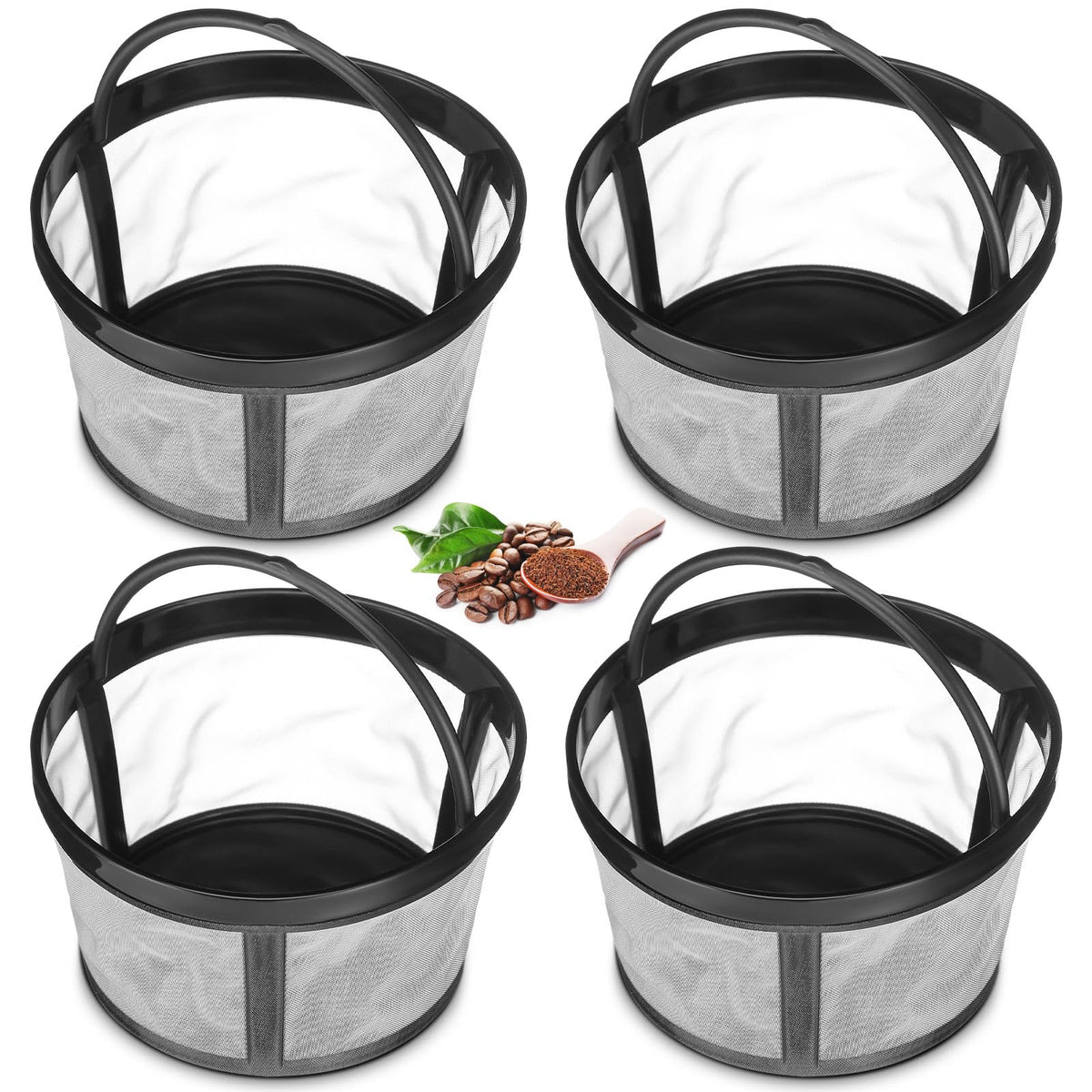 Maxdot reusable coffee filter package for 4-5 cup brewers improves sustainability.