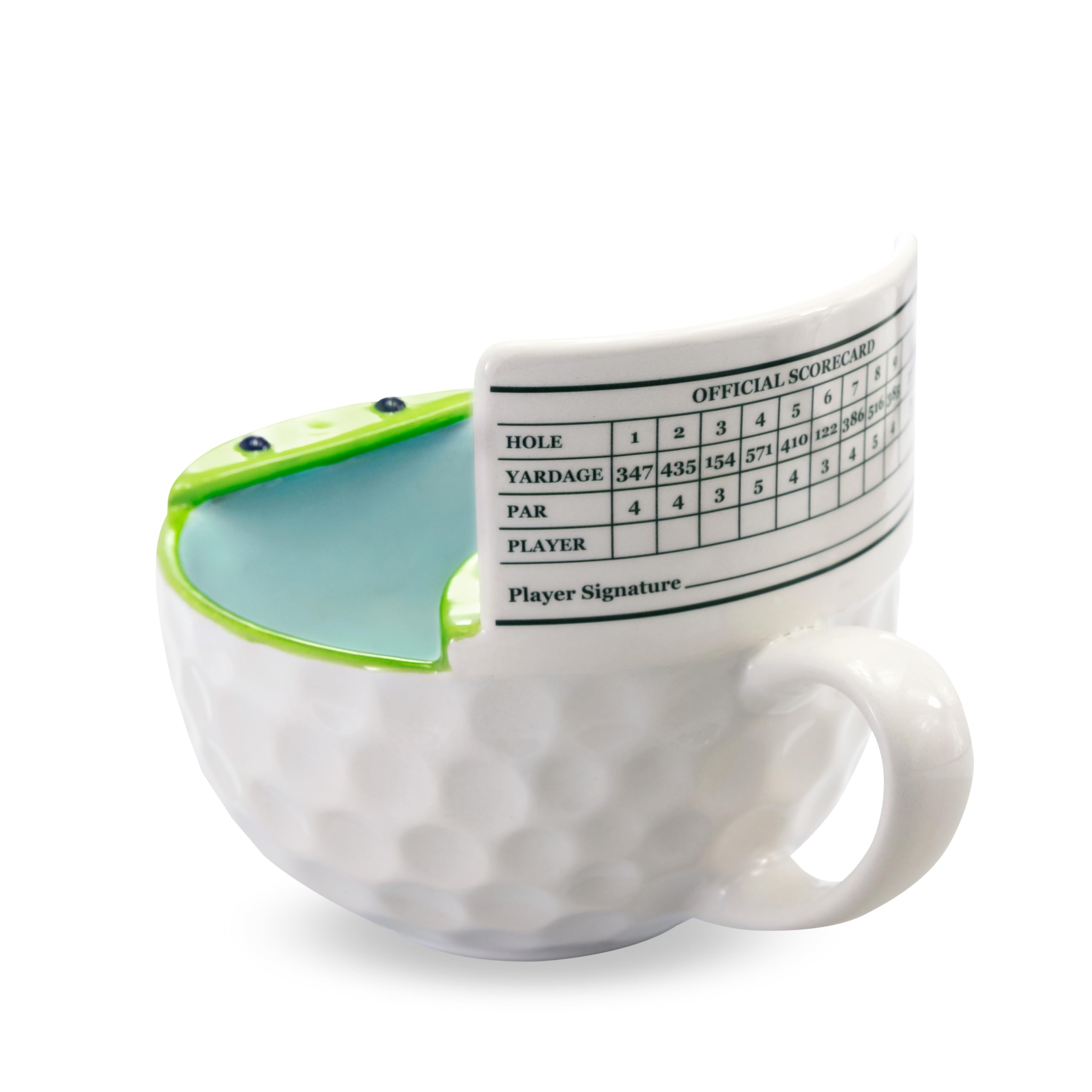 MAX'IS Creations hand-painted golf mug showcases unique artisanal charm