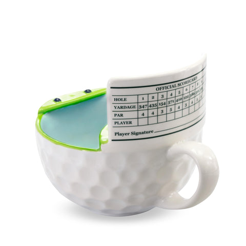 MAX'IS Creations hand-painted golf mug showcases unique artisanal charm