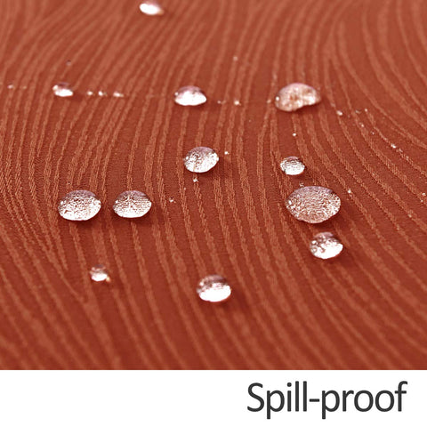 Maxmill Jacquard Swirl Rust tablecloth set for fine dining and gatherings