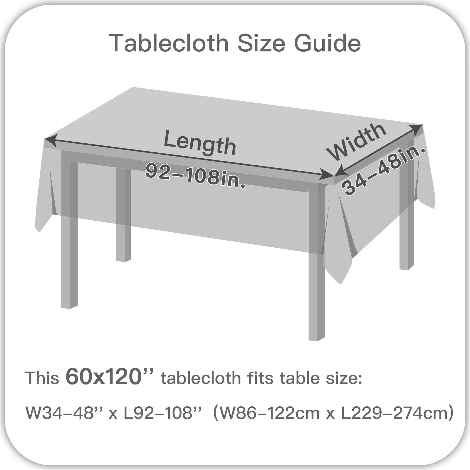 Maxmill tablecloth color options offer versatile styling for décor.