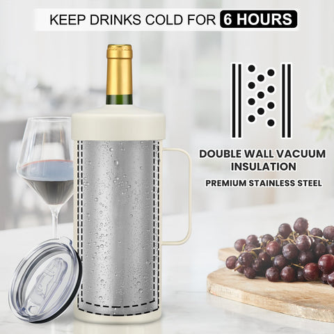 MAXSO 2in1-design-wine-chiller-tumbler switches lids for two modes.
