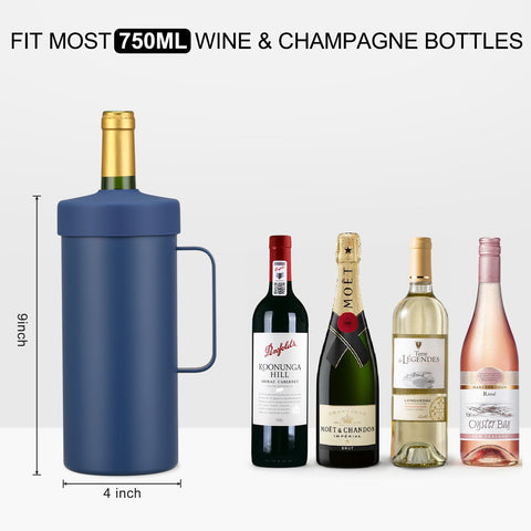 MAXSO 750ml bottle compatibility fits most wine and champagne bottles.