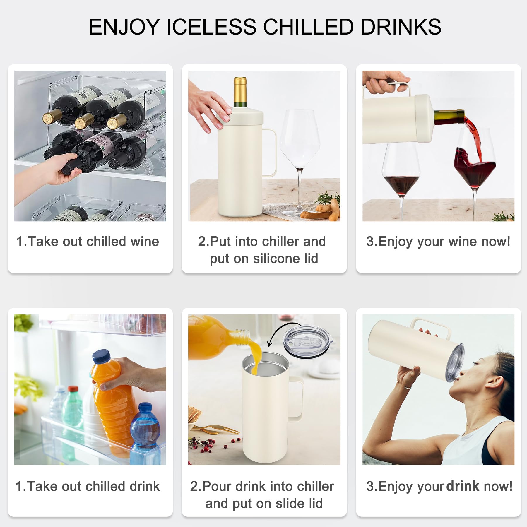 MAXSO easy-hold-handle enables carrying a full bottle.