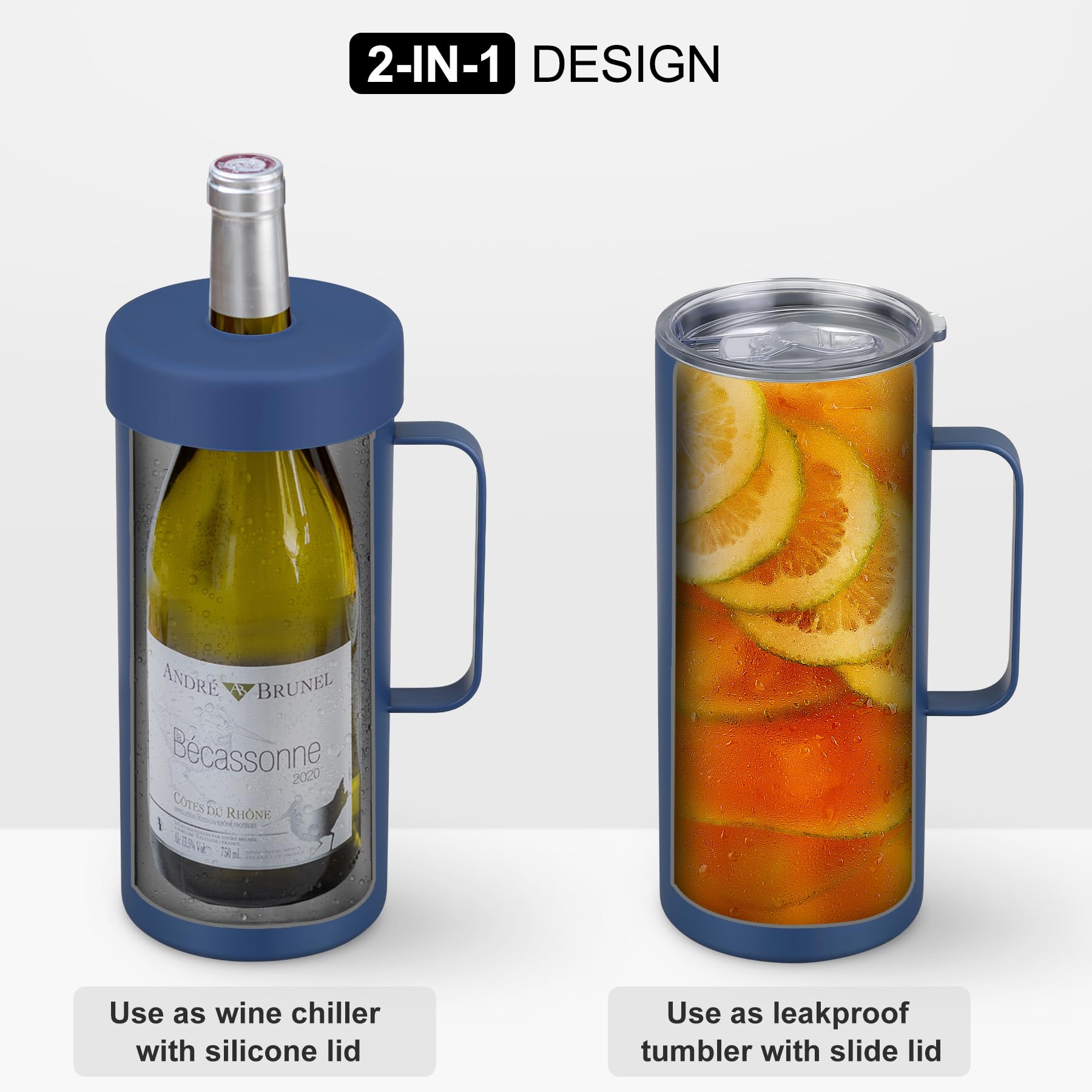 MAXSO ice-less cold technology keeps drinks cold for hours without ice.