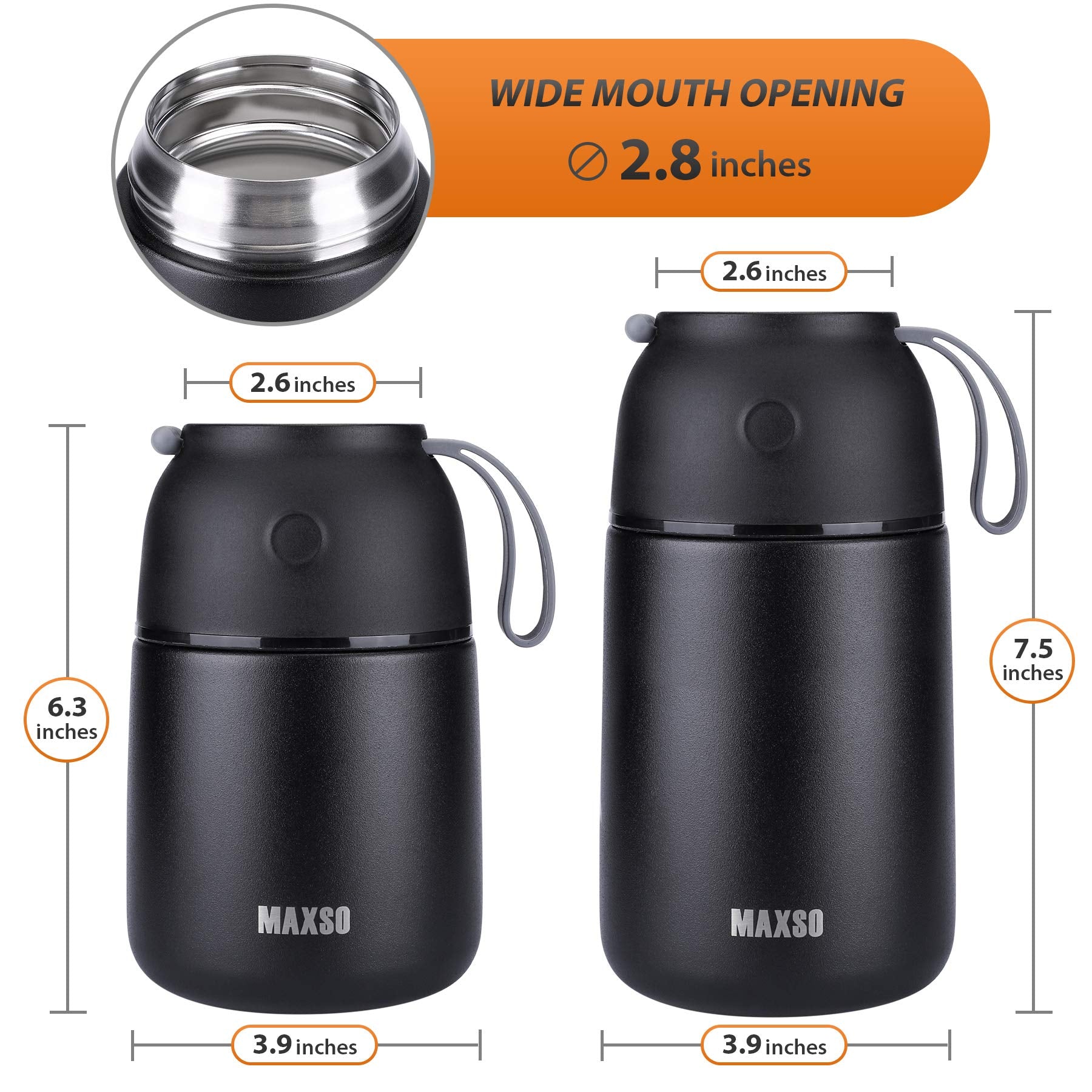 MAXSO 17oz in use keeping food fresh during travel