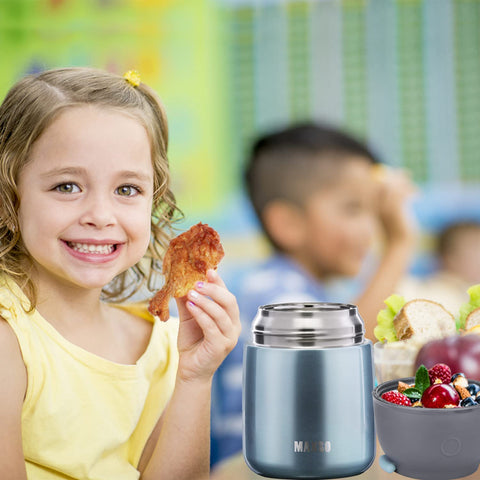 MAXSO Soup Thermo blue bento-style design for school lunches