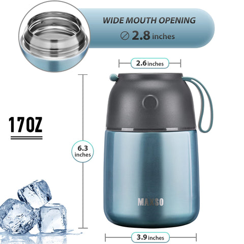 MAXSO Soup Thermo leak-proof lid in action for travel