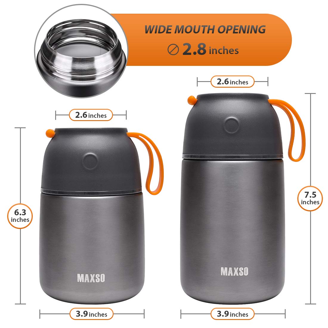 Stainless steel interior and BPA-free materials ensure safe storage.