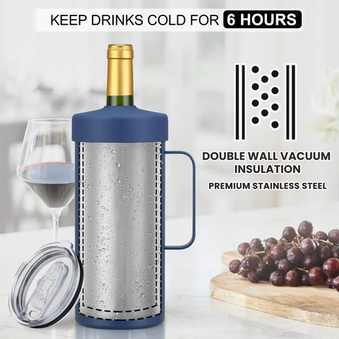 MAXSO two-in-one design with lids lets you switch from chiller to tumbler.