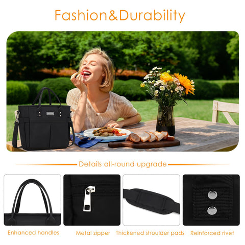 MAXTOP black lunch bag complements workwear and travel gear.