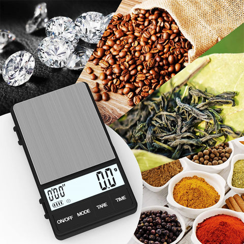 MAXUS Espresso Scale with backlit display for easy reading in low light.