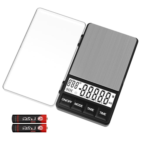 MAXUS Espresso Scale timer function accessible while brewing.