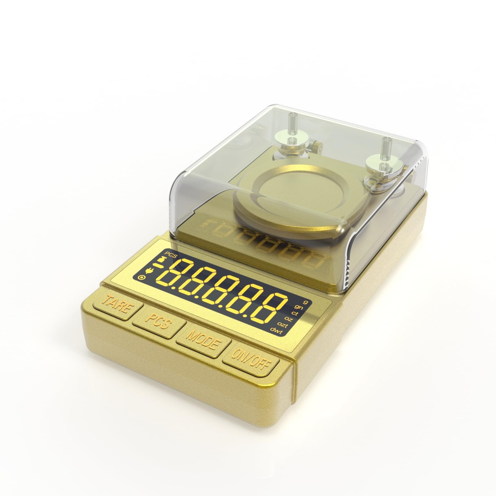 MAXUS Gold Milligram Scale ready for labs and hobby use.