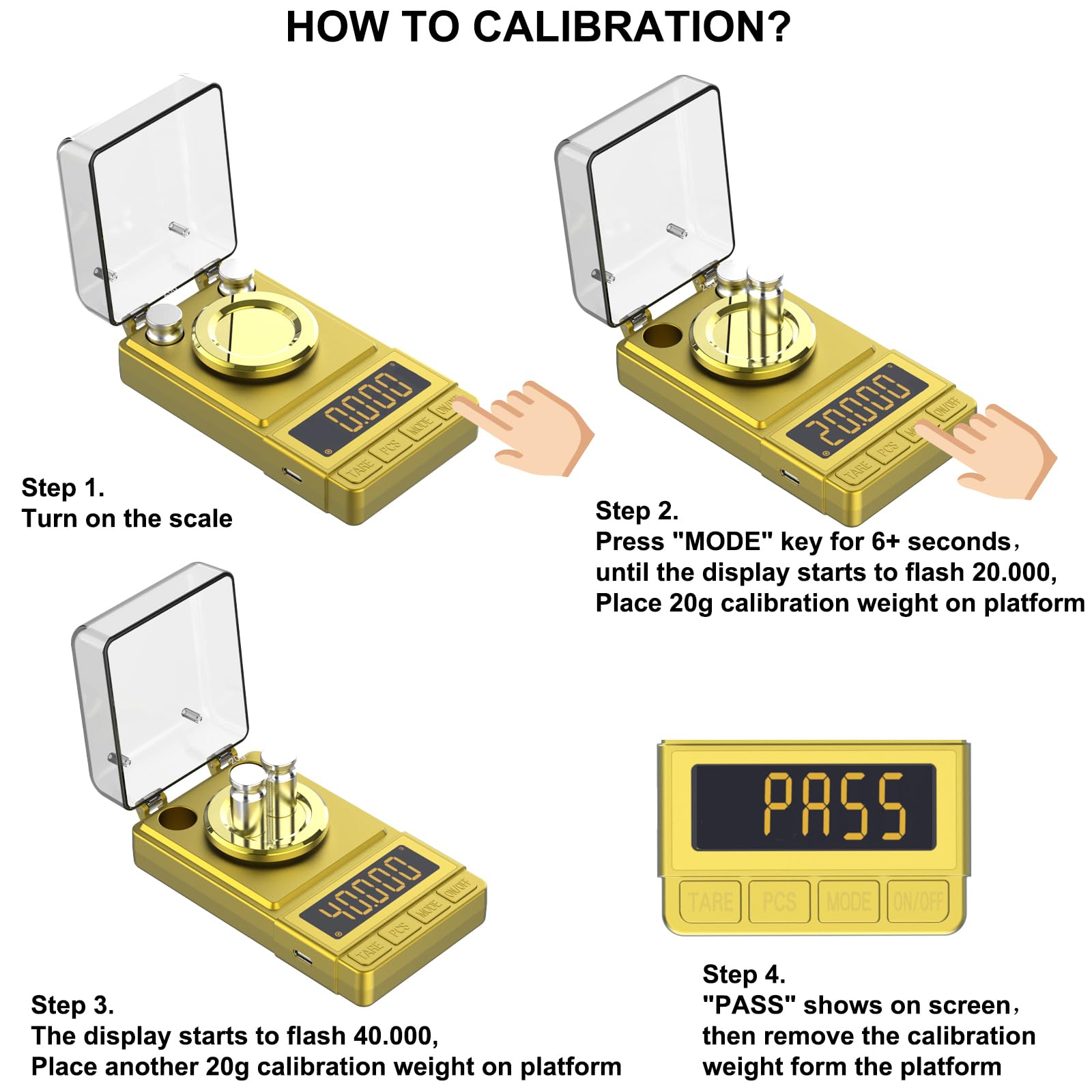 MAXUS Gold Milligram Scale weighing delicate jewelry components.