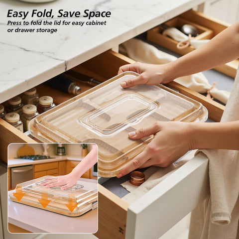 MAYELM clear locking lid showcases contents while preserving freshness