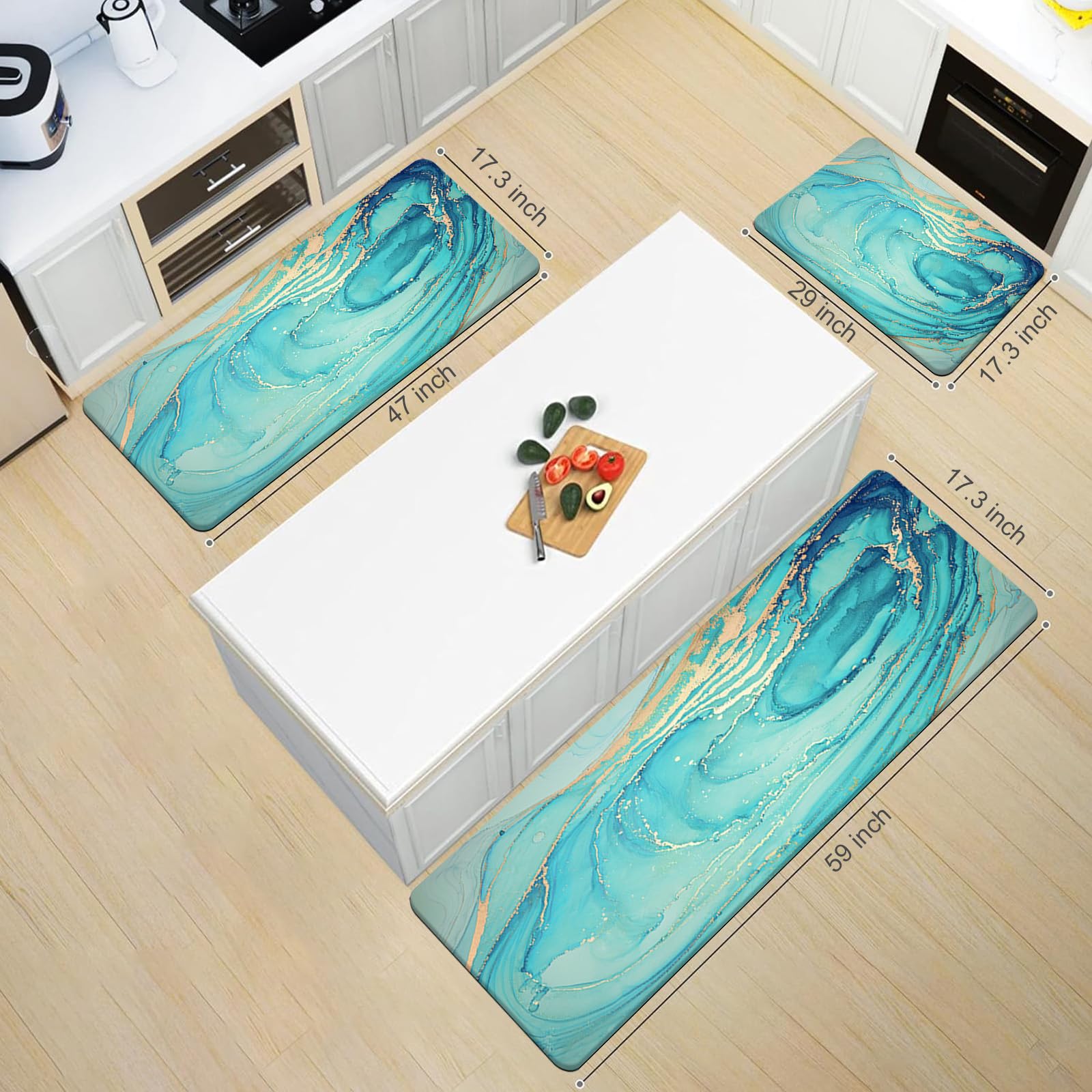 MAYHMYO foam cushioned mat offers comfortable footing during chores