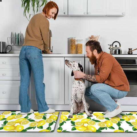 MAYHMYO lemon kitchen mat set dimensions info