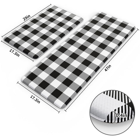 MAYHMYO non-slip bottom keeps the mat secure on clean floors for safety.