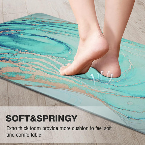 MAYHMYO waterproof surface kitchen mat ready to wipe clean after spills