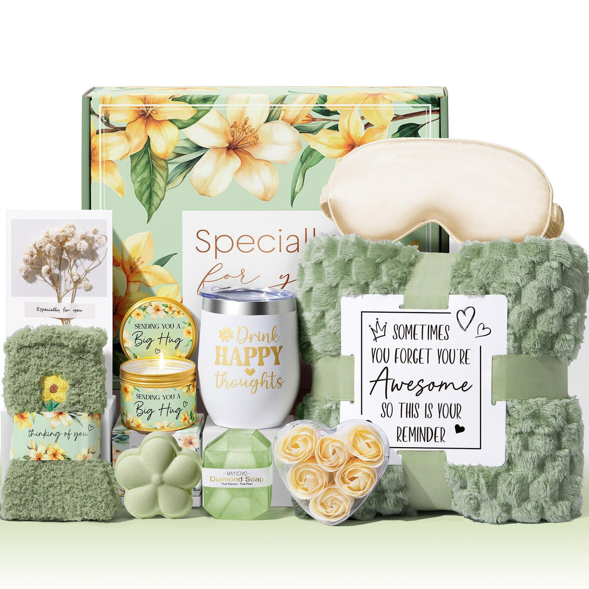 MAYICIVO birthday gift box with rose pattern for a luxurious surprise