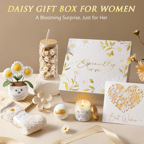 MAYICIVO crochet daisy decoration adds cheerful touch
