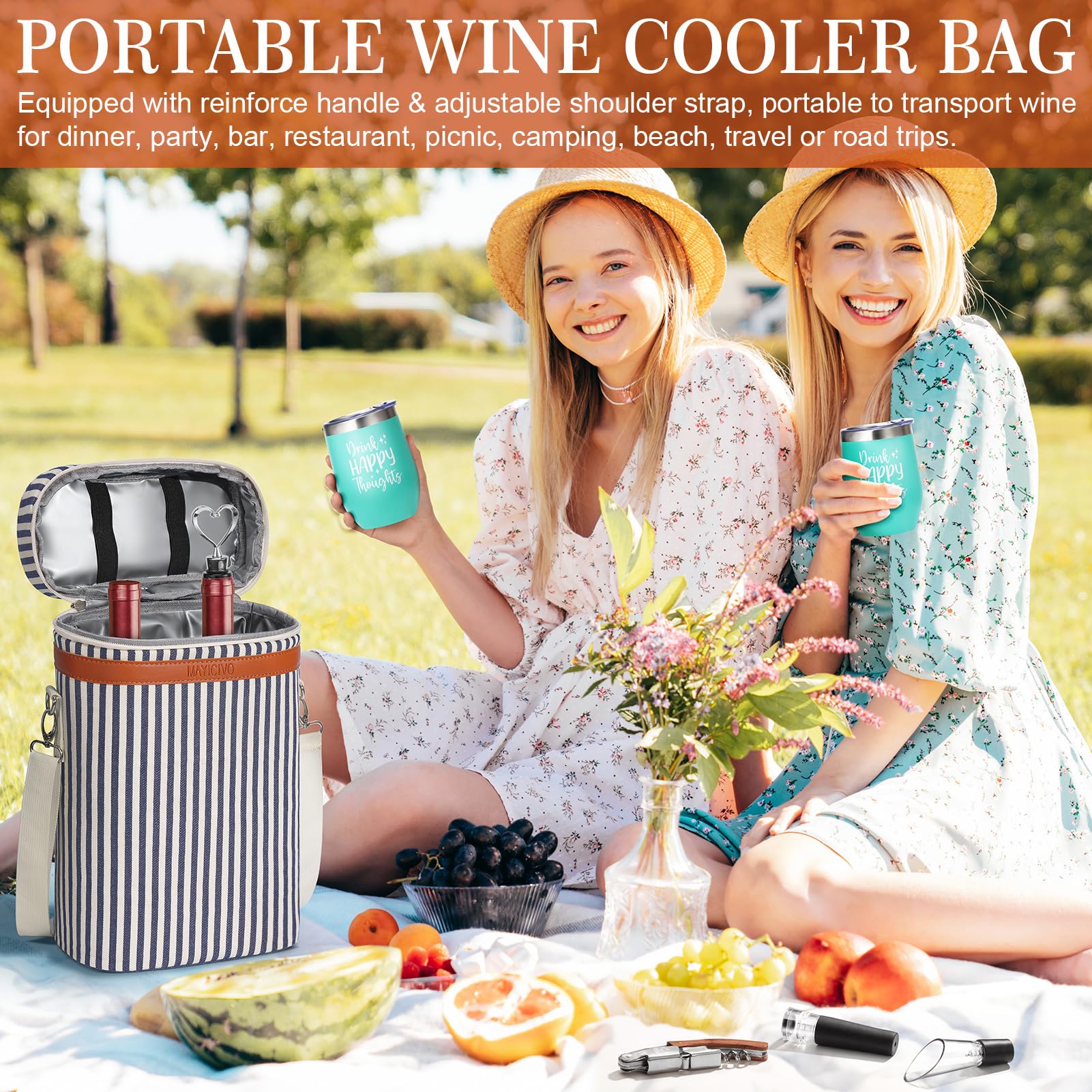 MAYICIVO drawstring storage bag keeps small accessories tidy.
